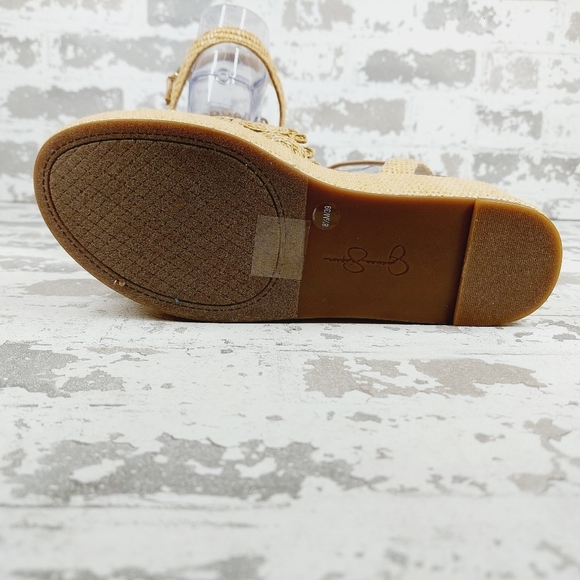 New Jessica Simpson Camilia Snake Print Leather/Textile Platform Sandals X467 - Picture 8 of 13